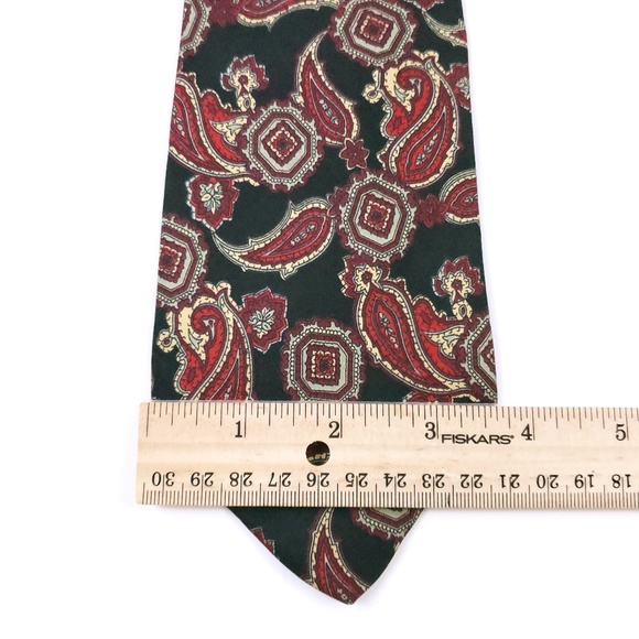 Emilio Ponti Men Necktie 100% Silk Paisley Size 67x3.5 - NWOT - Picture 3 of 6